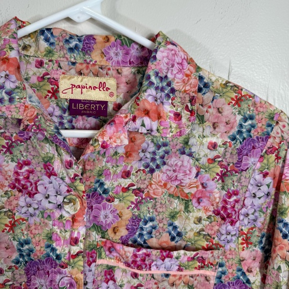 Floral Print Women's Pajama TOP ONLY - Picture 7 of 15